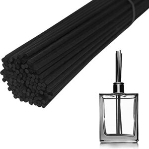 attanstäbchen Raumduft Stäbchen 150 Stück Diffusor Stöcke Natürlicher Fasern ätherisches Reed Sticks Öl Aroma (24cm*3mm, Schwarz)