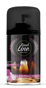12x Fresh Line Oud & Arabische Orchidee Lufterfrischer für Automatische Duftspender Fresh Matic Max je 250ml passend für alle Maschine, Bewertung: 4,4 von 5 Sternen 9