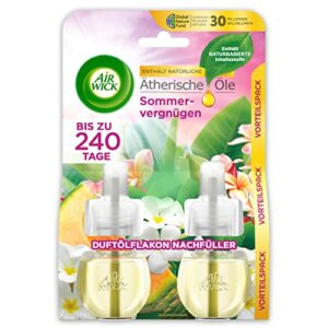 Air Wick Duftölflakon Nachfüller DUO Sommervergnügen – Fruchtig-frischer Raumduft – 2er Duftöl Set – Plastikfreie Verpackung, Bewertung: 4,6 von 5 Sternen 4