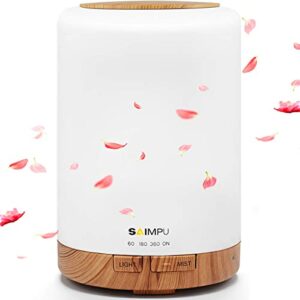 Aroma Diffuser, 300ML Leiser Ultraschall Luftbefeuchter DuftöL Diffuser, Wasserlose Abschaltautomatik 8