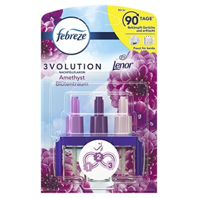 Febreze 3Volution Duftstecker Amethyst Blütentraum, Nachfüller, Raumduft und Lufterfrischer (3er Pack), Bewertung: 4,4 von 5 Sternen 1