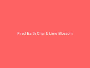 Fired Earth Chai & Lime Blossom 2