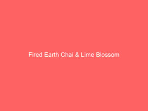Fired Earth Chai & Lime Blossom 4