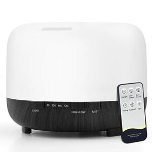 Moisturnt Aroma Ätherische Öle Diffuser: 500ml Aroma Diffuser Ultraschall Luftbefeuchter Cool Mist 6