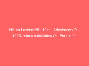 Nikura Lavendelöl - 10ml | Ätherisches Öl | 100% reines natürliches Öl | Perfekt für Aromatherapie, Diffusoren, Ölbrenner, Du 3