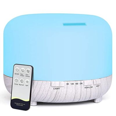 Ultraschall Duft Diffusor für Ätherische Öle: 500ml Aromatherapie Luft Diffuser Fernbedienung 1