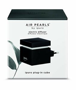ipuro Air Pearls Plug-In Cube - Extra leiser Aroma Diffusor zum selbst Befüllen - Elektronischer Raumduft für unterwegs