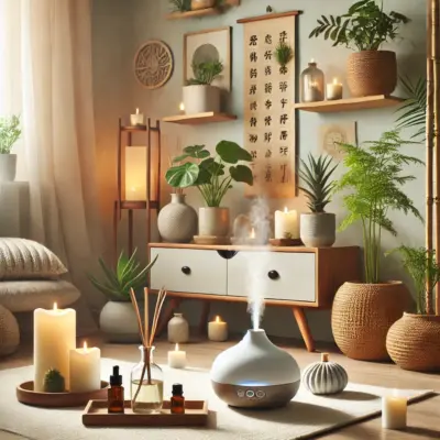 die Harmonie von Feng Shui und Raumdüften in einem Raum